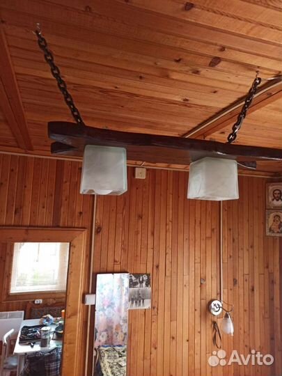 Светильник из дерева