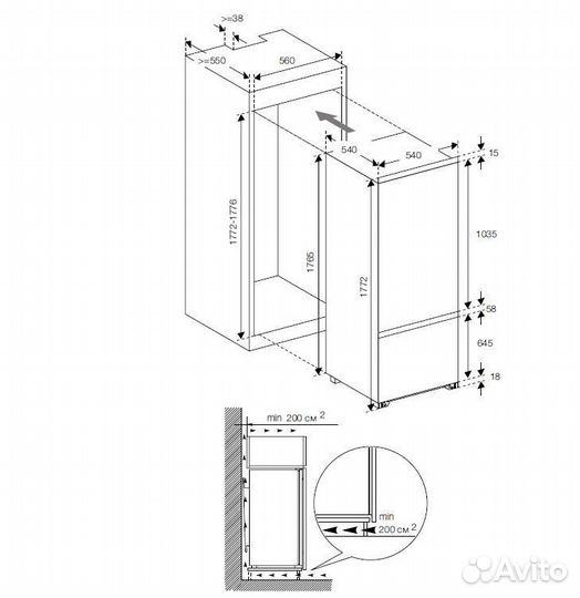 Холодильник graude IKG 180.0 Новый