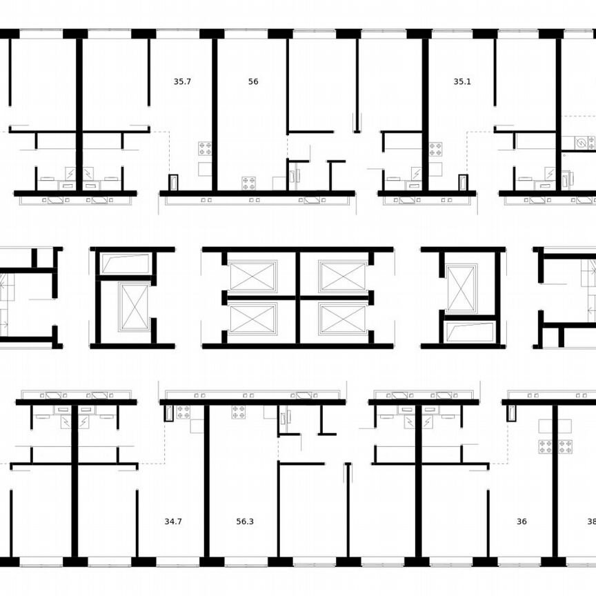 3-к. квартира, 76,4 м², 32/62 эт.