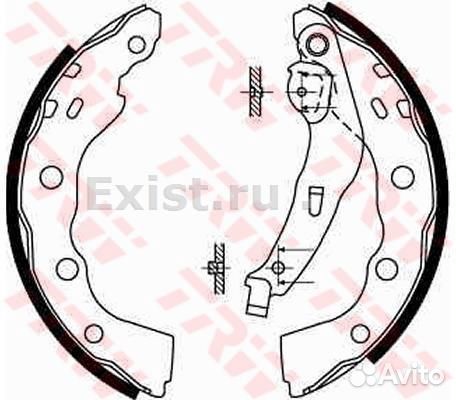 Колодки тормозные барабанные mitsubishi carisma