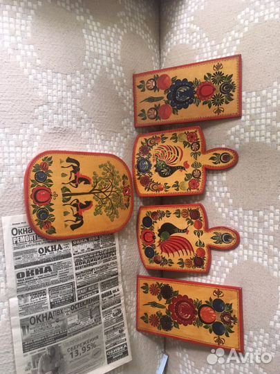 Набор кухонных досок СССР краска под лаком