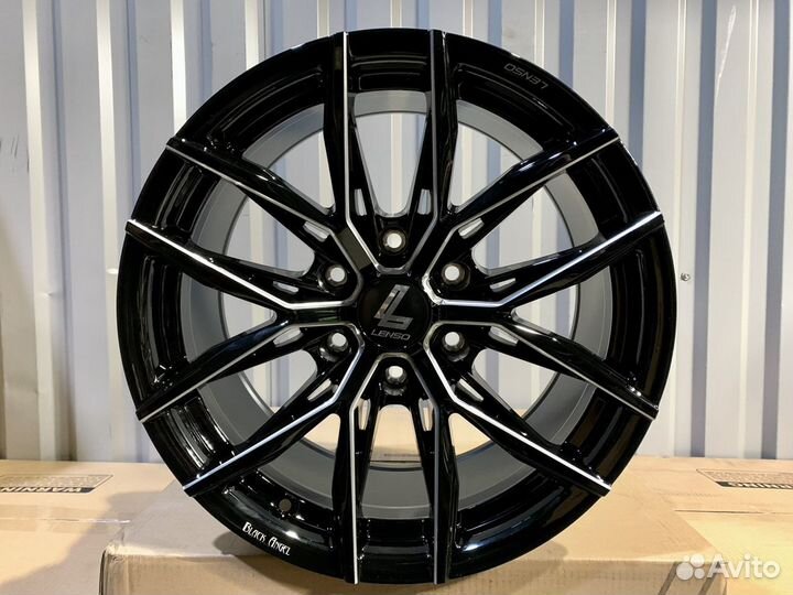 Литые диски Lenso 18х9.0 / 6х139.7 black-angel V.9