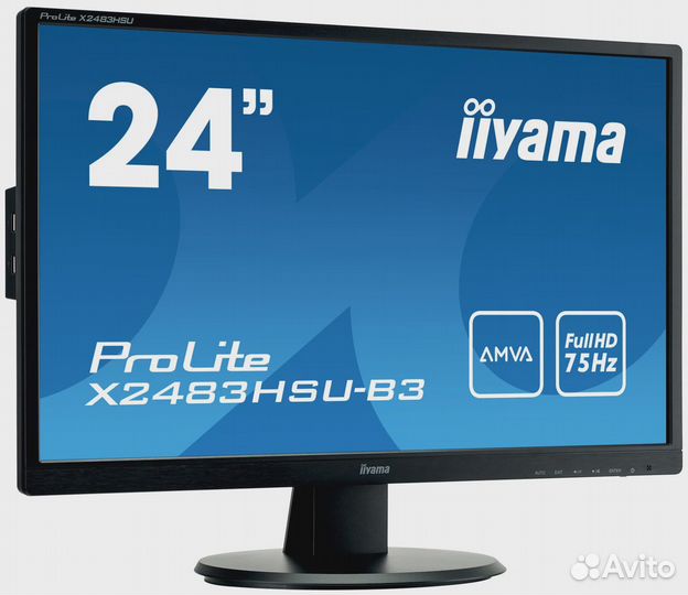 Монитор iiyama pro lite X2483HSU-B3 черный 24дюйма
