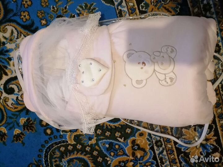 Конверт одеяло на выписку зима, осень