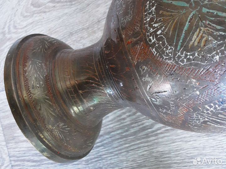 Ваза Индия латунь 70е гг Винтаж