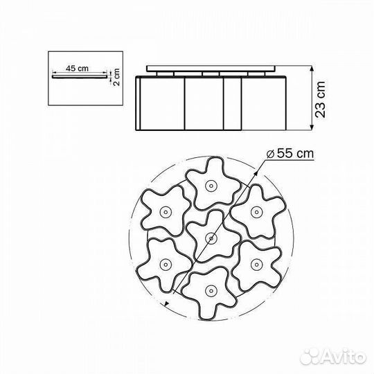 Потолочная люстра Lightstar Nubi 802070