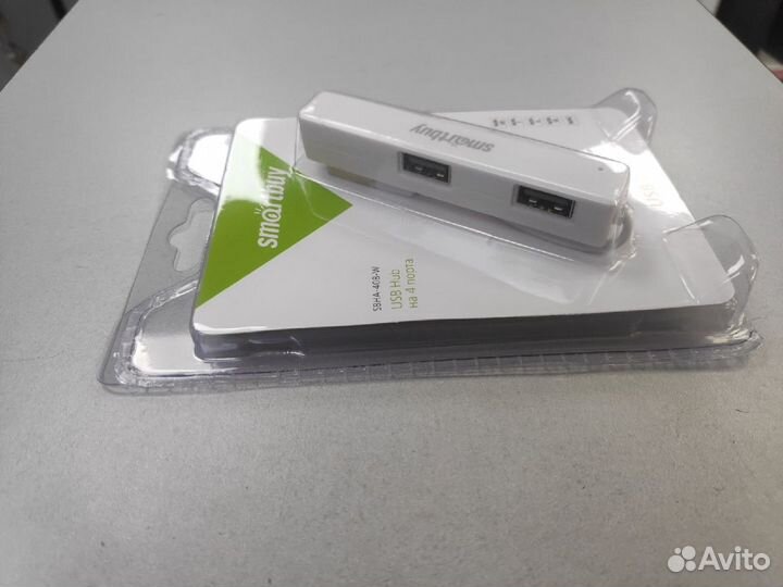 USB 2.0 Хаб Smartbuy 4 порта sbha408 Белый