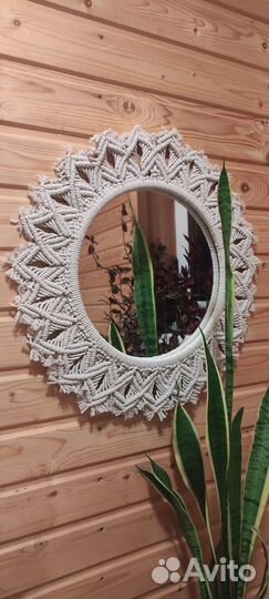 Зеркало макраме