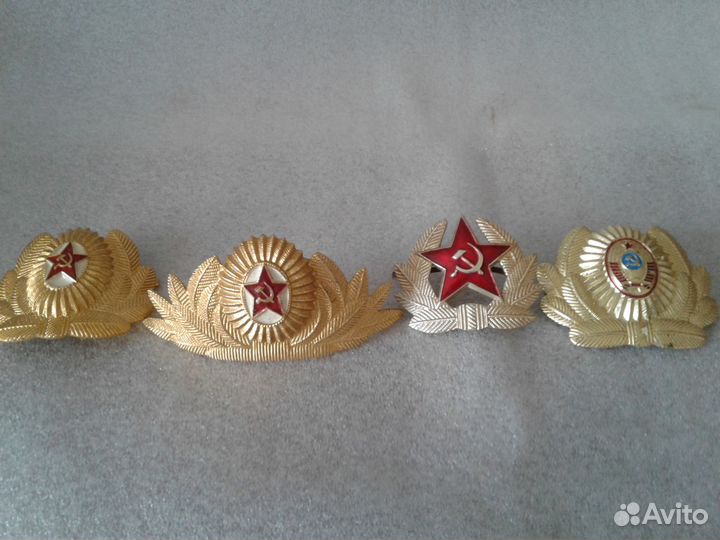 Военные кокарды,пуговицы,звездочки,погоны совет