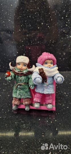 Ватные елочные игрушки