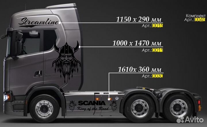 Наклейки Scania