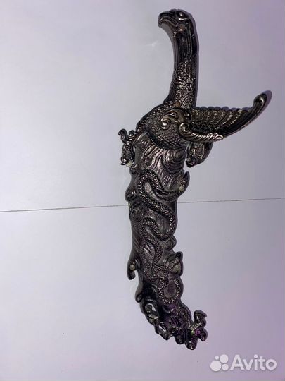 Сувенирный нож, рукоять в форме орла на охоте