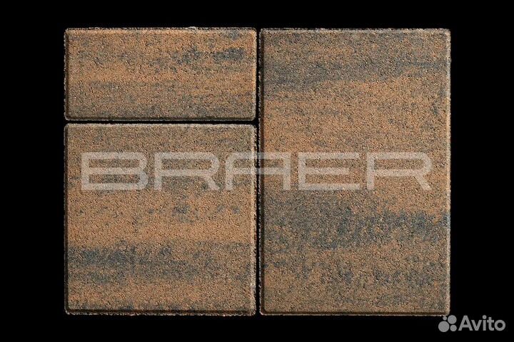 Тротуарная плитка Браер,ColorMix,Старый Город 40мм