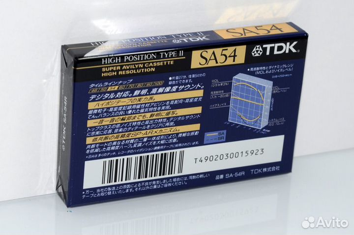 Аудиокассета TDK SA 54 japan market (6357)