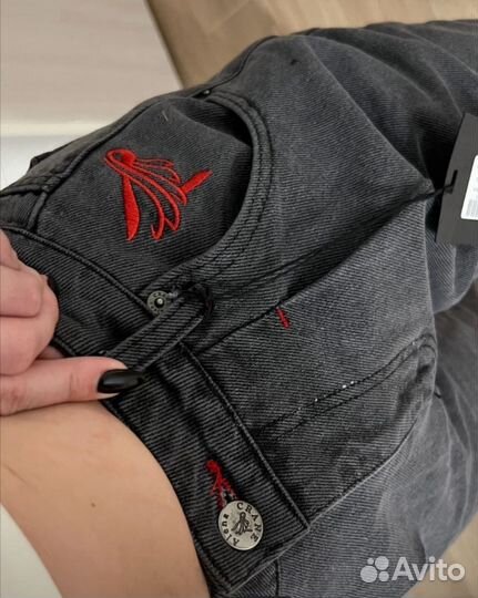 Джинсы бананы мом женские