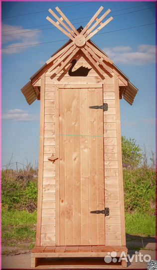 Дачный туалет деревянный ACC339