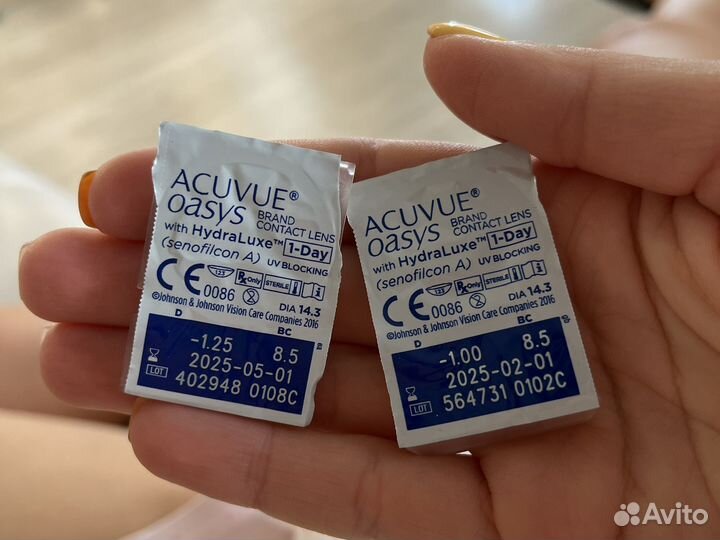 Линзы Acuvue oasys 1-day -1.25 -1.00