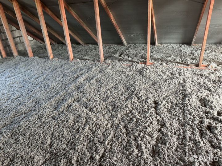 Утепление эковатой доставка и установка