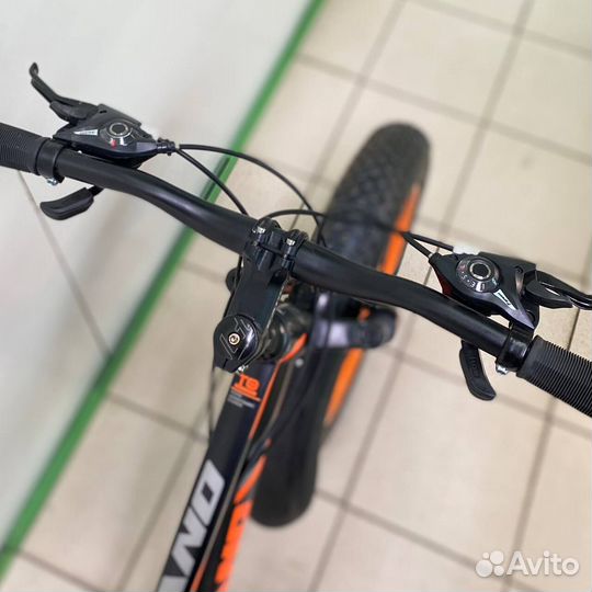 Fatbike черно-оранжевый новый