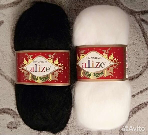 Пряжа Alize и пух норка