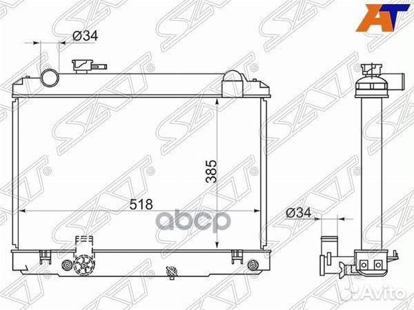 Радиатор Toyota Dyna 95-99 / ToyoAce 95-99 TY00