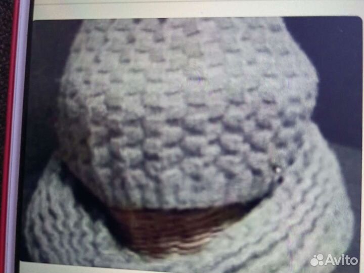 Шапка и снуд женский, в хорошем состоянии