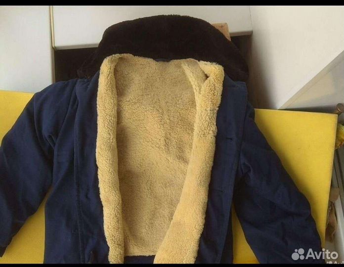 Куртка Пилот шуба мех овчина летчик р-р -54 Торг