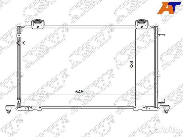 Радиатор кондиционера toyota avensis, toyota avens