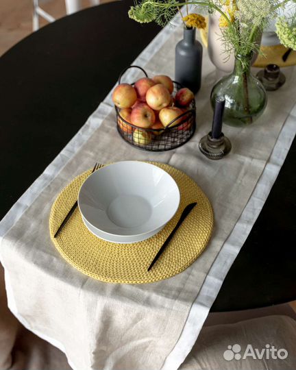 Салфетки на стол круглые