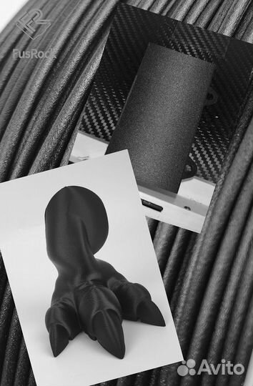 Petg-CF5 пластик FusRock с углеволокном черный 1