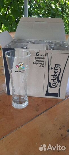 Пивной бокал Carlsberg uefa euro 2012