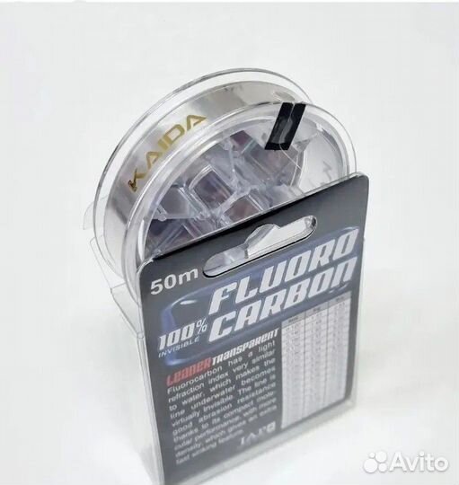 Леска Kaida fchd fluoro carbon 35 прозрачная 50м