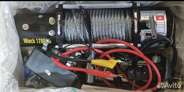 Лебедка электрическая 12v, стальной трос