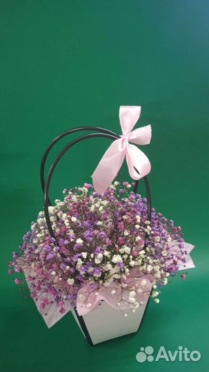 Букет из радужной гипсофилы Доставка