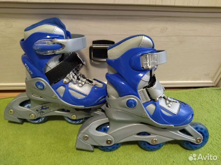 Роликовые коньки р. 26-29+защита