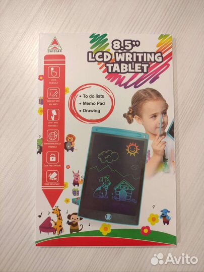 Графический планшет для рисования цветной новый