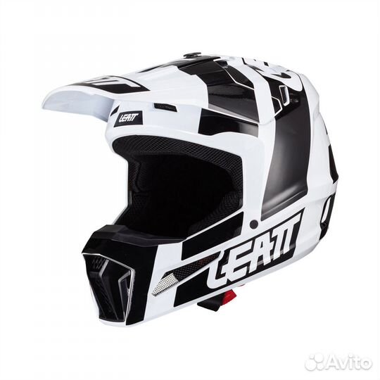 Мотошлем Leatt Moto 3.5 Helmet Kit (Black/White