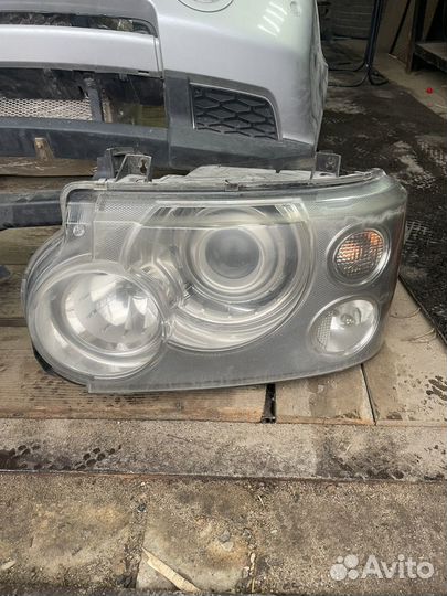 Бампер передни, фары, рендж ровер вог