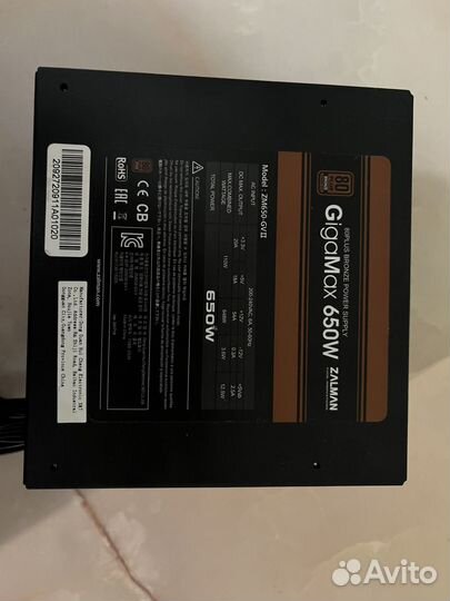 Блок питания GigaMax 650W
