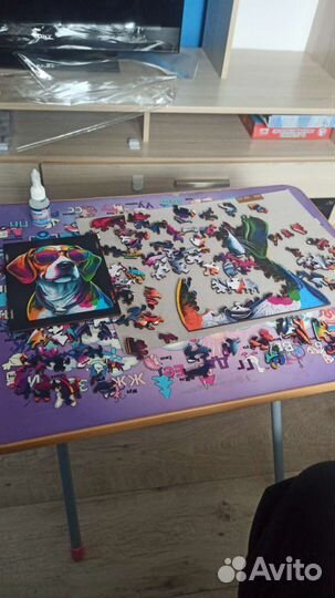 Арт пазл собака