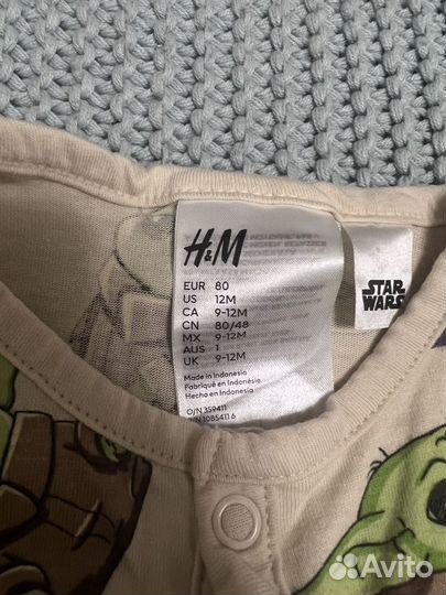 Слипы комбинезоны h&m 74-80