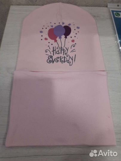 Комплект шапка и снуд