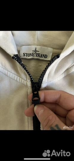 Stone island zip hoodie