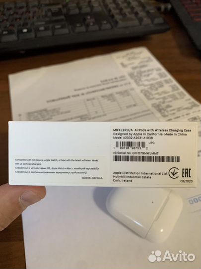 Беспроводные наушники Apple Airpods 2