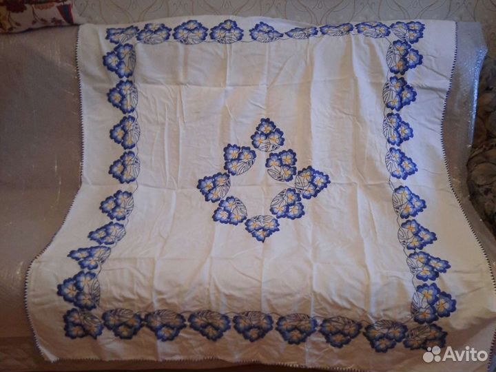 Вышивки скатерть ручной работы начало 20 века