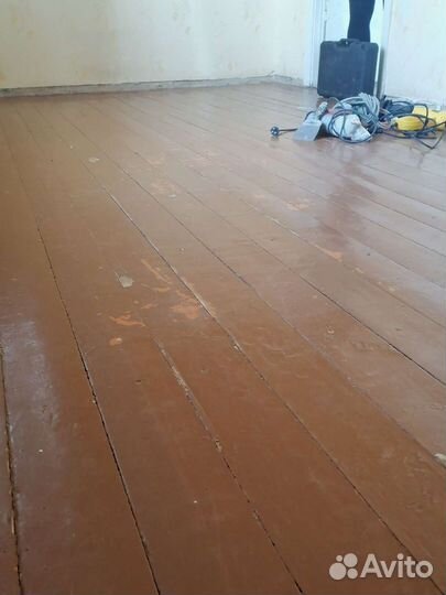 Циклёвка шлифовка пола под ключ