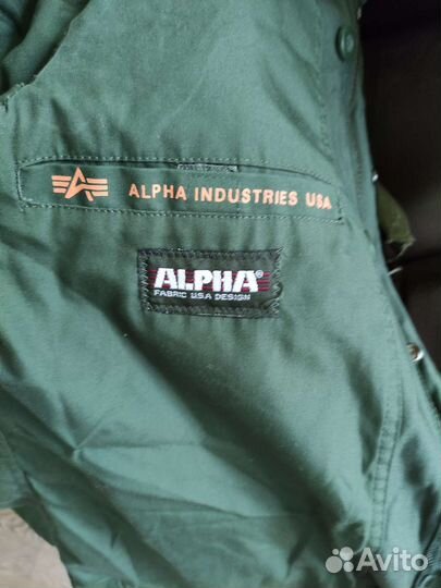 Куртка М-65, Alpha Industries, олива, оригинал