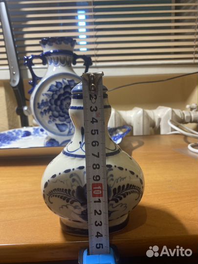 Набор посуды Гжель(ваза и кувшин)