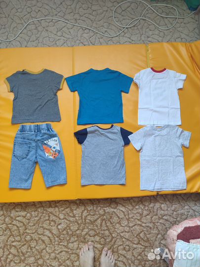 Футболка шорты джинсовые 92 98