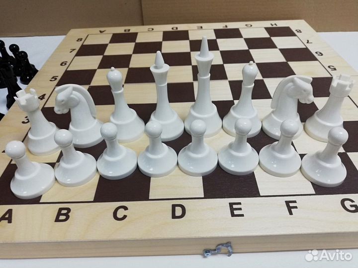 Шахматы СССР Большие фигуры пластик